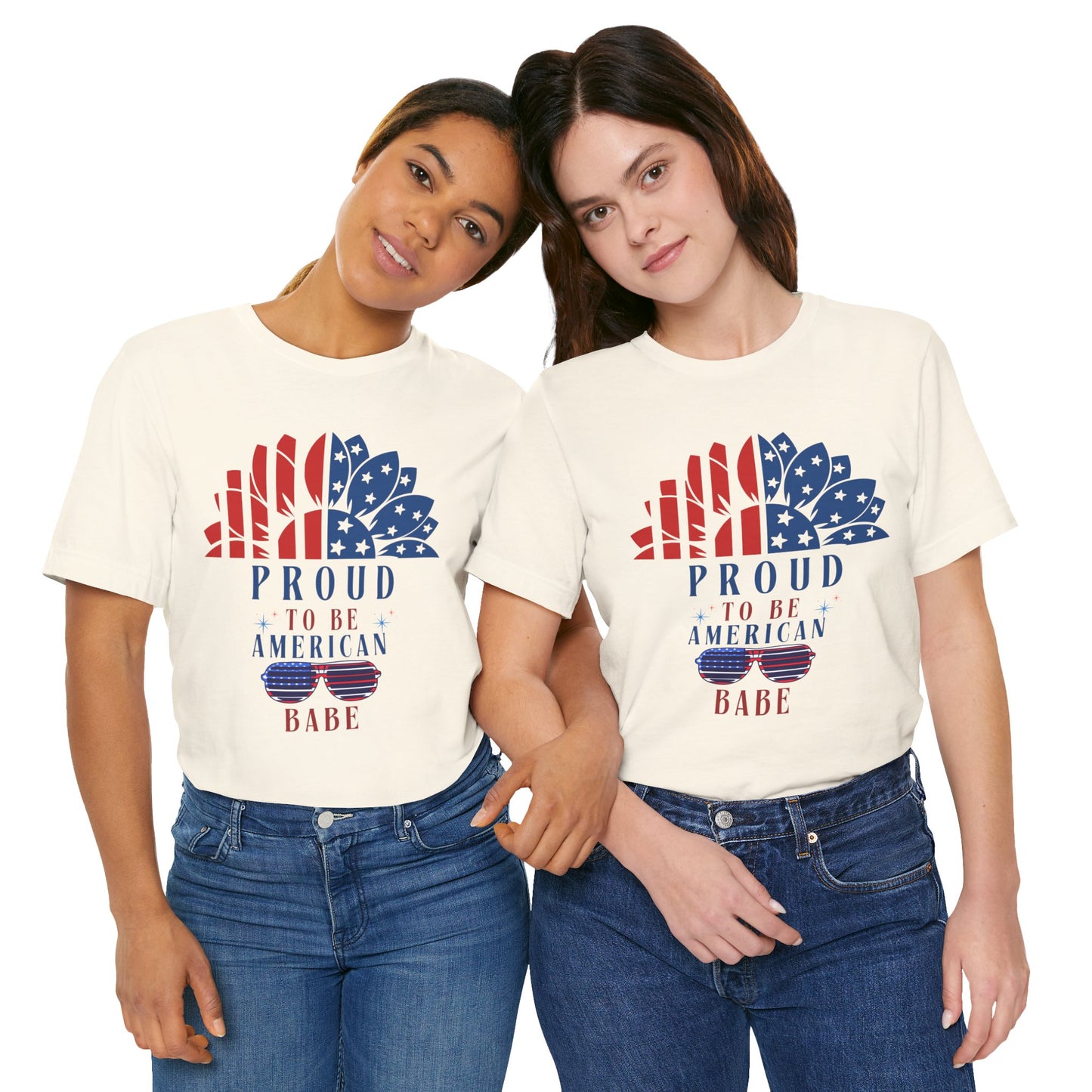 Proud to be American BABE - Unisex Softstyle T-shirt | 4th of July | Patriotic Unisex Softstyle T-shirt | Summer T-shirt | USA Proud T- shirt | Comfort & Designer T-shirt | Gift idea for Independence Day