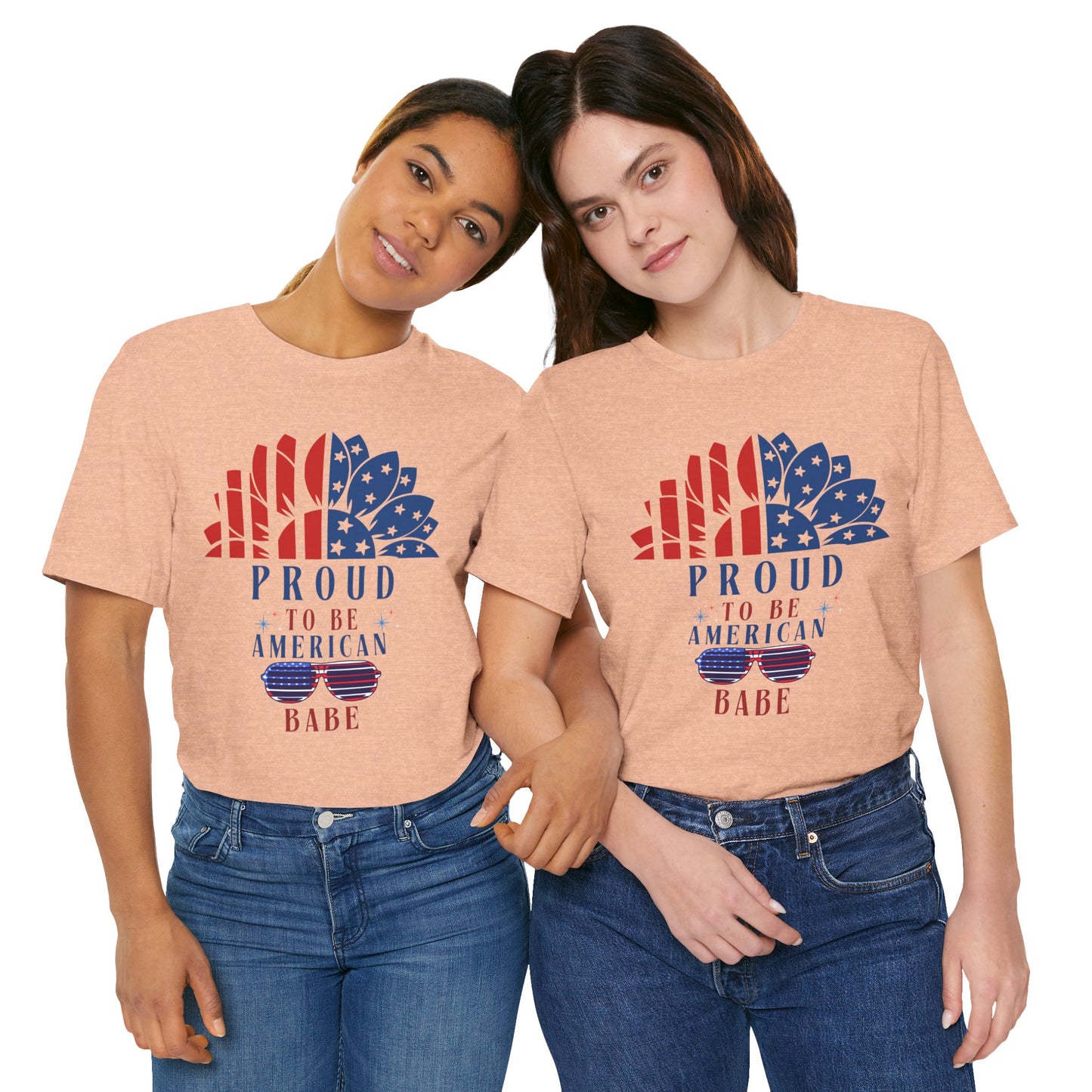 Proud to be American BABE - Unisex Softstyle T-shirt | 4th of July | Patriotic Unisex Softstyle T-shirt | Summer T-shirt | USA Proud T- shirt | Comfort & Designer T-shirt | Gift idea for Independence Day
