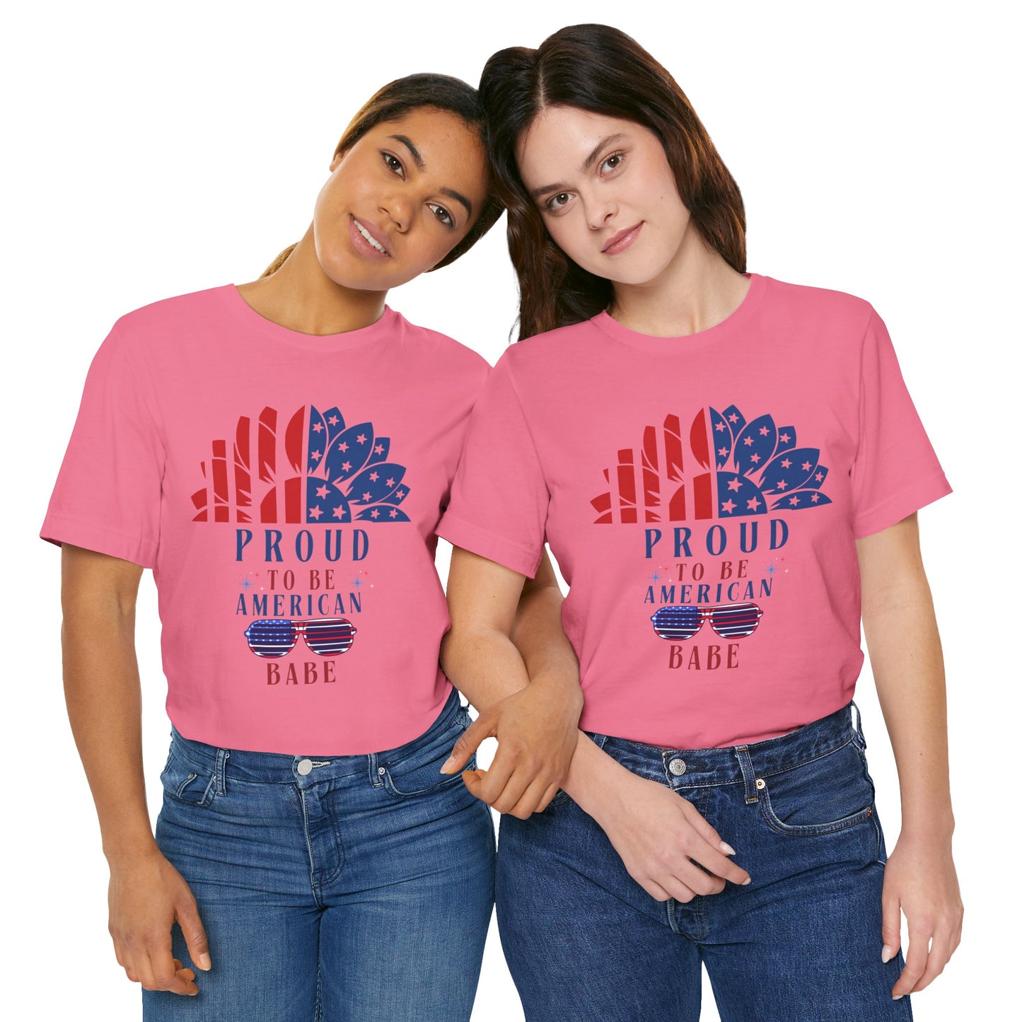 Proud to be American BABE - Unisex Softstyle T-shirt | 4th of July | Patriotic Unisex Softstyle T-shirt | Summer T-shirt | USA Proud T- shirt | Comfort & Designer T-shirt | Gift idea for Independence Day