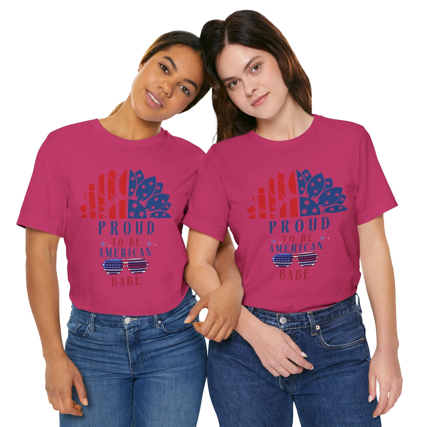 Proud to be American BABE - Unisex Softstyle T-shirt | 4th of July | Patriotic Unisex Softstyle T-shirt | Summer T-shirt | USA Proud T- shirt | Comfort & Designer T-shirt | Gift idea for Independence Day
