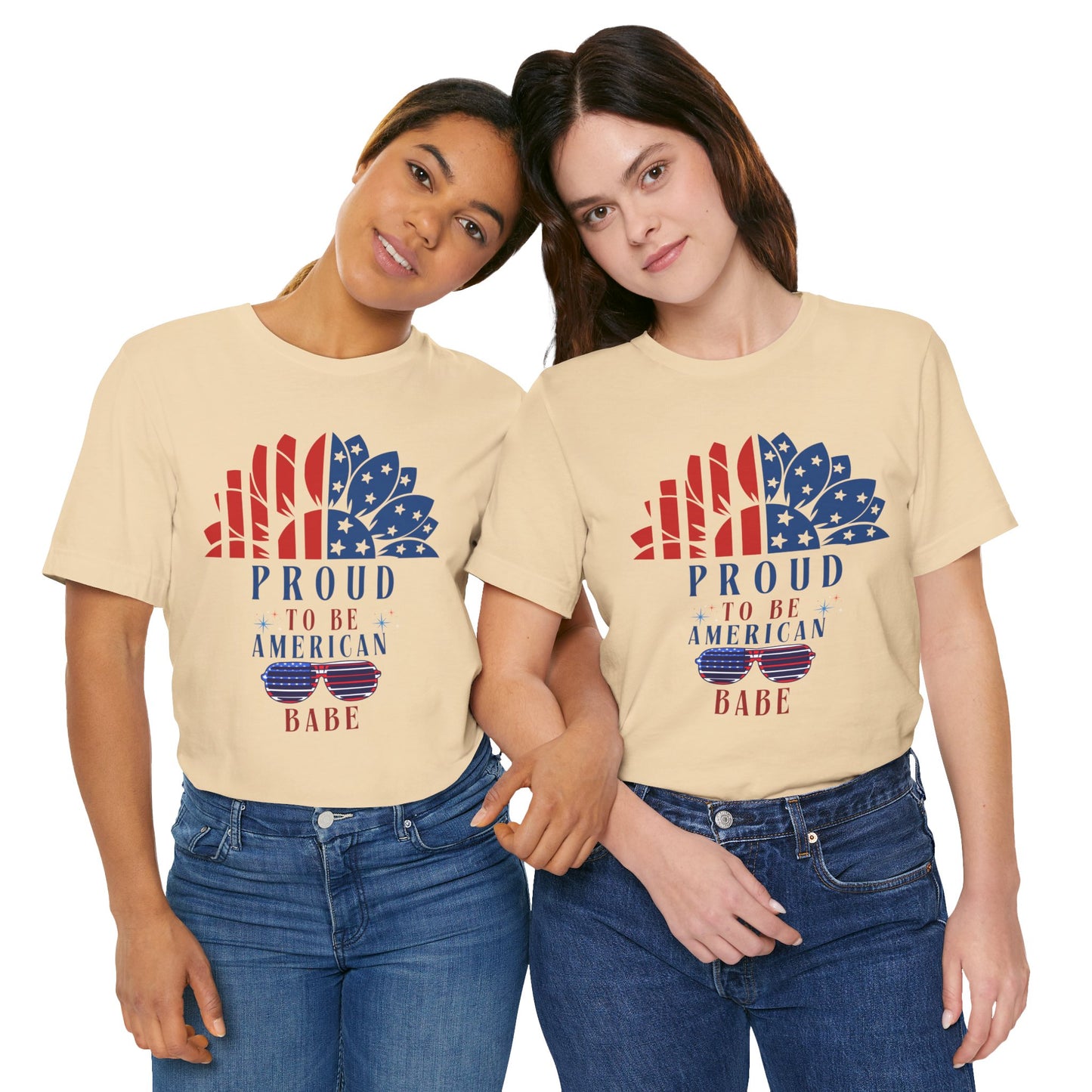Proud to be American BABE - Unisex Softstyle T-shirt | 4th of July | Patriotic Unisex Softstyle T-shirt | Summer T-shirt | USA Proud T- shirt | Comfort & Designer T-shirt | Gift idea for Independence Day