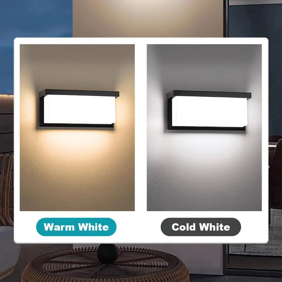 Led Outdoor Wall Light Waterproof IP66 Motion Sensor Led Outdoor Lighting Porch Lights Balcony Garden Lights Outdoor Wall Lamp