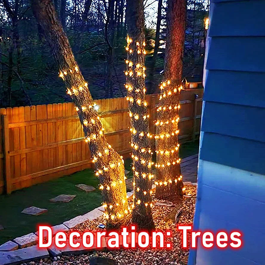 LED Fairy Lights USB Power String Lights Christmas Garland For New Year Wedding Party Tree Garden Terrace Decoration 8 Function