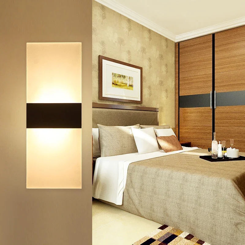 Modern LED Acrylic Wall Light – Slim Decorative Fixture for Bedroom & Hallway