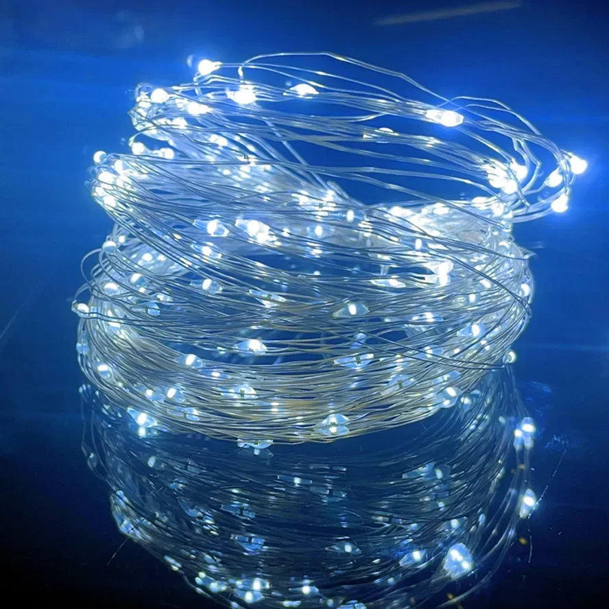 LED Fairy Lights USB Power String Lights Christmas Garland For New Year Wedding Party Tree Garden Terrace Decoration 8 Function