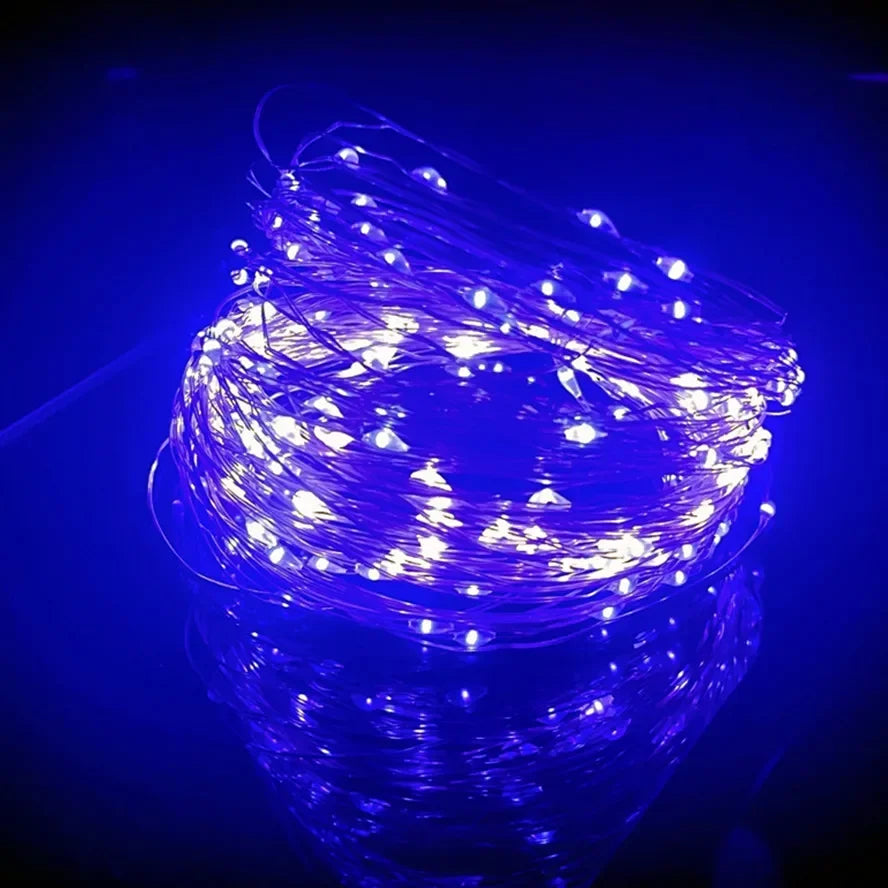 LED Fairy Lights USB Power String Lights Christmas Garland For New Year Wedding Party Tree Garden Terrace Decoration 8 Function