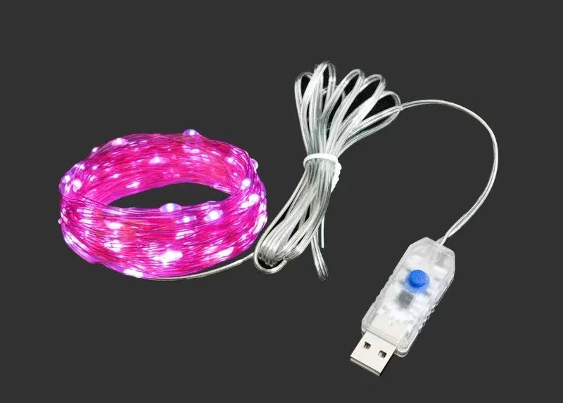 LED Fairy Lights USB Power String Lights Christmas Garland For New Year Wedding Party Tree Garden Terrace Decoration 8 Function