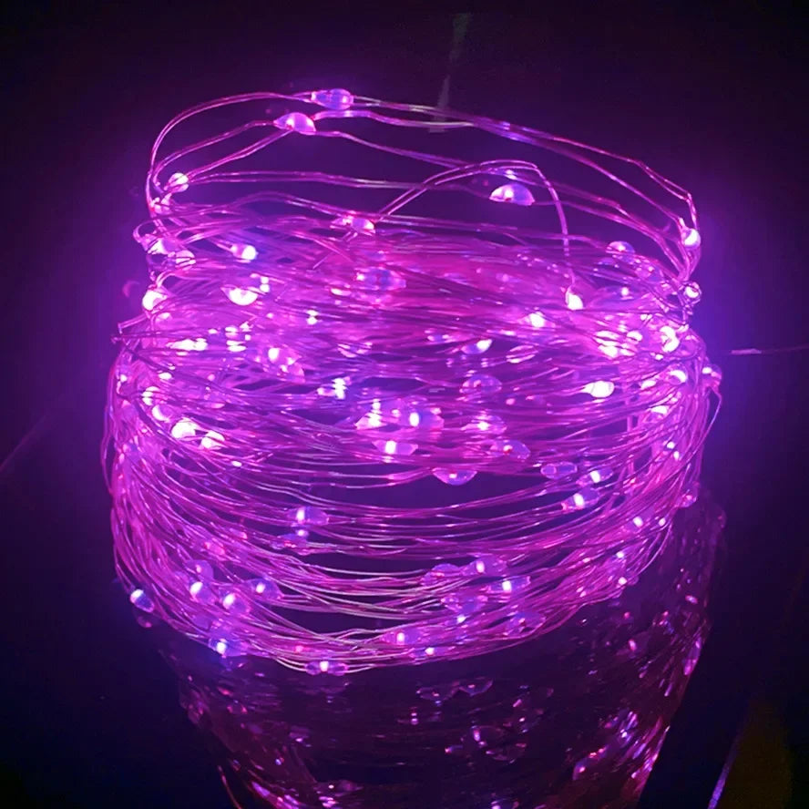 LED Fairy Lights USB Power String Lights Christmas Garland For New Year Wedding Party Tree Garden Terrace Decoration 8 Function