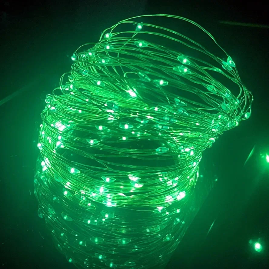 LED Fairy Lights USB Power String Lights Christmas Garland For New Year Wedding Party Tree Garden Terrace Decoration 8 Function