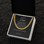 Cuban Link Chain Necklace || Father's Day Necklace || To My Dad Gift || Gift From Son || Papa Gift || Father's Day Jewelry || Necklace For Dad