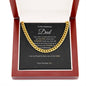 Cuban Link Chain Necklace || Father's Day Necklace || To My Dad Gift || Gift From Son || Papa Gift || Father's Day Jewelry || Necklace For Dad