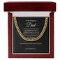 Cuban Link Chain Necklace || Father's Day Necklace || To My Dad Gift || Gift From Son || Papa Gift || Father's Day Jewelry || Necklace For Dad