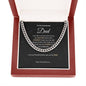 Cuban Link Chain Necklace || Father's Day Necklace || To My Dad Gift || Gift From Son || Papa Gift || Father's Day Jewelry || Necklace For Dad
