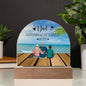 Acrylic Dome Plaque for father's day gift from daughter, and son || family print, gift for dad, birthday gift