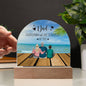 Acrylic Dome Plaque for father's day gift from daughter, and son || family print, gift for dad, birthday gift