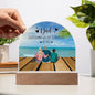 Acrylic Dome Plaque for father's day gift from daughter, and son || family print, gift for dad, birthday gift