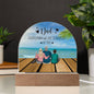Acrylic Dome Plaque for father's day gift from daughter, and son || family print, gift for dad, birthday gift