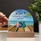 Acrylic Dome Plaque for father's day gift from daughter, and son || family print, gift for dad, birthday gift