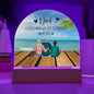 Acrylic Dome Plaque for father's day gift from daughter, and son || family print, gift for dad, birthday gift