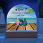 Acrylic Dome Plaque for father's day gift from daughter, and son || family print, gift for dad, birthday gift