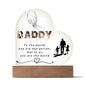 Acrylic Heart Plaque for Father's day || Dad Gift, Anniversary, Birthday, Father's Day Gift for Grandpa Dad Daddy From Kids