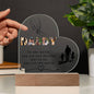 Acrylic Heart Plaque for Father's day || Dad Gift, Anniversary, Birthday, Father's Day Gift for Grandpa Dad Daddy From Kids