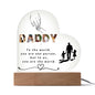 Acrylic Heart Plaque for Father's day || Dad Gift, Anniversary, Birthday, Father's Day Gift for Grandpa Dad Daddy From Kids