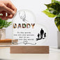 Acrylic Heart Plaque for Father's day || Dad Gift, Anniversary, Birthday, Father's Day Gift for Grandpa Dad Daddy From Kids