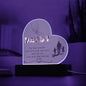 Acrylic Heart Plaque for Father's day || Dad Gift, Anniversary, Birthday, Father's Day Gift for Grandpa Dad Daddy From Kids
