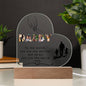 Acrylic Heart Plaque for Father's day || Dad Gift, Anniversary, Birthday, Father's Day Gift for Grandpa Dad Daddy From Kids