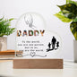 Acrylic Heart Plaque for Father's day || Dad Gift, Anniversary, Birthday, Father's Day Gift for Grandpa Dad Daddy From Kids