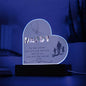 Acrylic Heart Plaque for Father's day || Dad Gift, Anniversary, Birthday, Father's Day Gift for Grandpa Dad Daddy From Kids