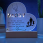 Acrylic Heart Plaque for Father's day || Dad Gift, Anniversary, Birthday, Father's Day Gift for Grandpa Dad Daddy From Kids
