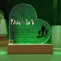 Acrylic Heart Plaque for Father's day || Dad Gift, Anniversary, Birthday, Father's Day Gift for Grandpa Dad Daddy From Kids
