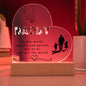 Acrylic Heart Plaque for Father's day || Dad Gift, Anniversary, Birthday, Father's Day Gift for Grandpa Dad Daddy From Kids