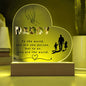 Acrylic Heart Plaque for Father's day || Dad Gift, Anniversary, Birthday, Father's Day Gift for Grandpa Dad Daddy From Kids
