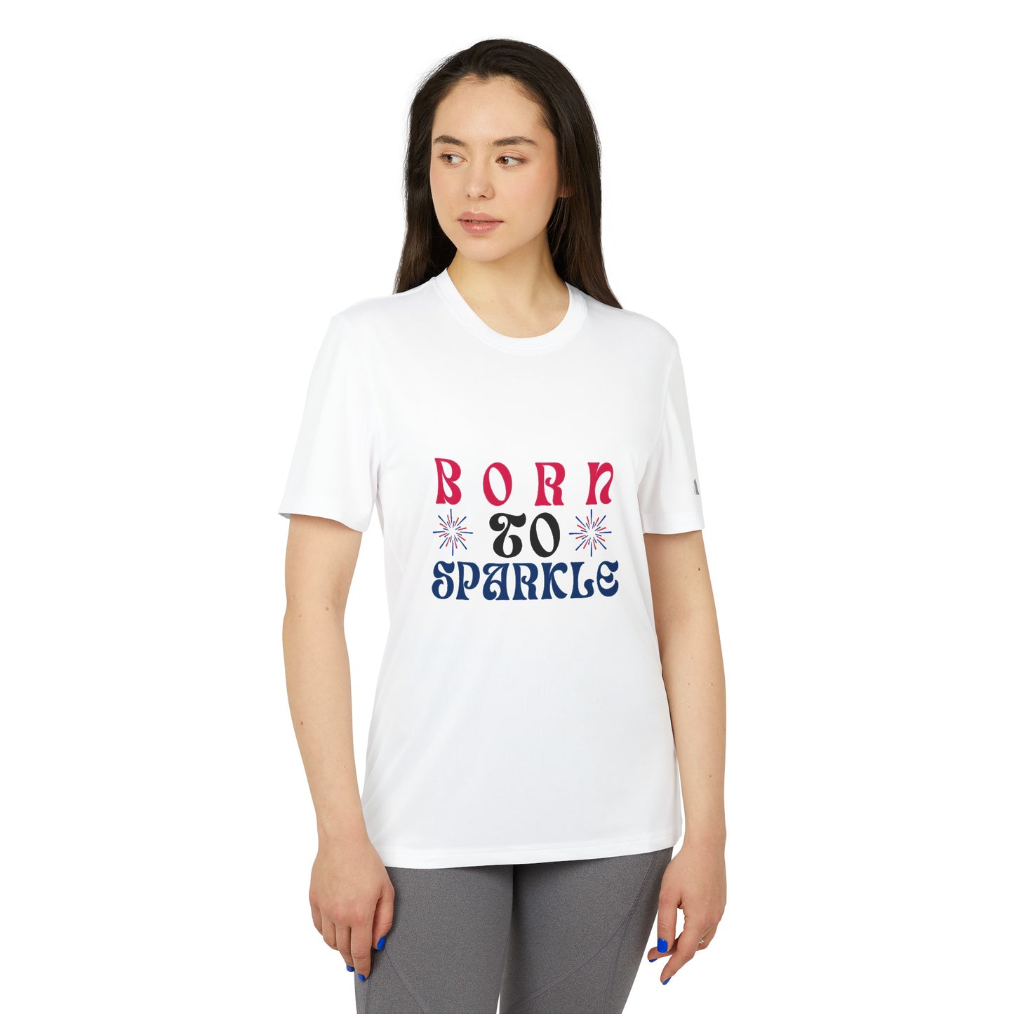 Born to Sparkle adidas® Unisex Sport T-shirt | 4th of July | Patriotic adidas® Unisex Sport T-shirt | American Proud Sport T- shirt | Comfort & Designer Sport T-shirt | Gift idea for Independence Day.