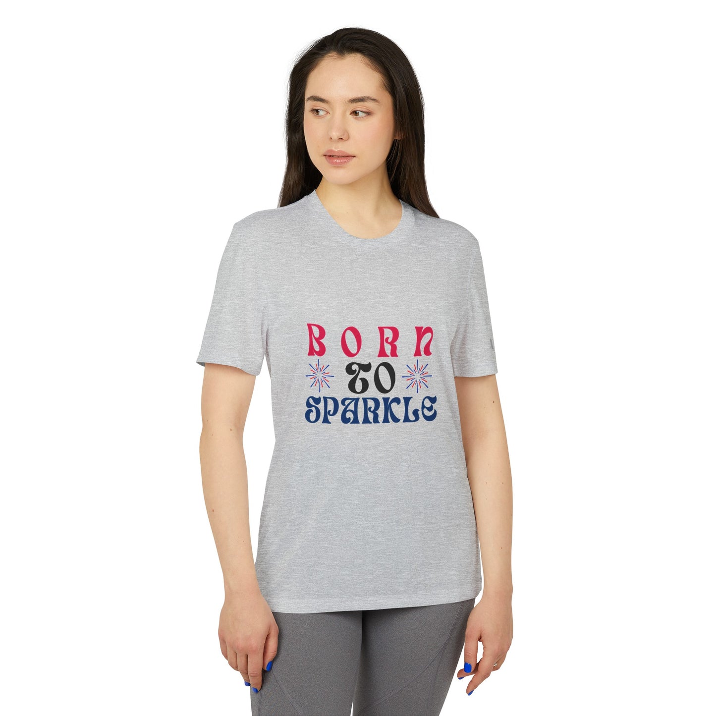 Born to Sparkle adidas® Unisex Sport T-shirt | 4th of July | Patriotic adidas® Unisex Sport T-shirt | American Proud Sport T- shirt | Comfort & Designer Sport T-shirt | Gift idea for Independence Day.