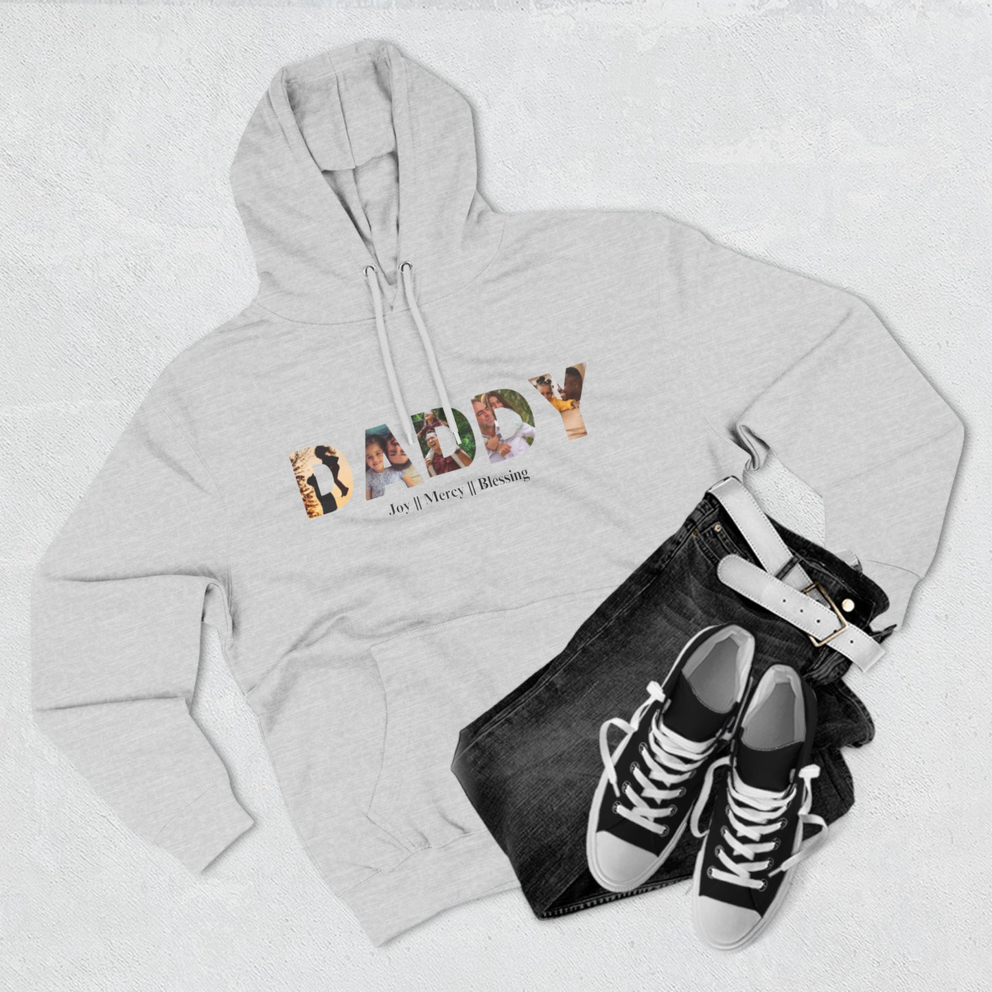 Three-Panel Fleece Hoodie Gift for Daddy And Grandpa Shirt, Father's Day Shirt, Gift For Daddy  And Grandpa Tee, Gift For Husband