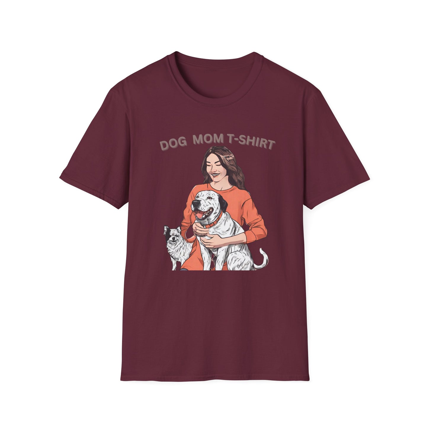 DOG MOM  Softstyle T-Shirt for mom || Mother's day Gift.