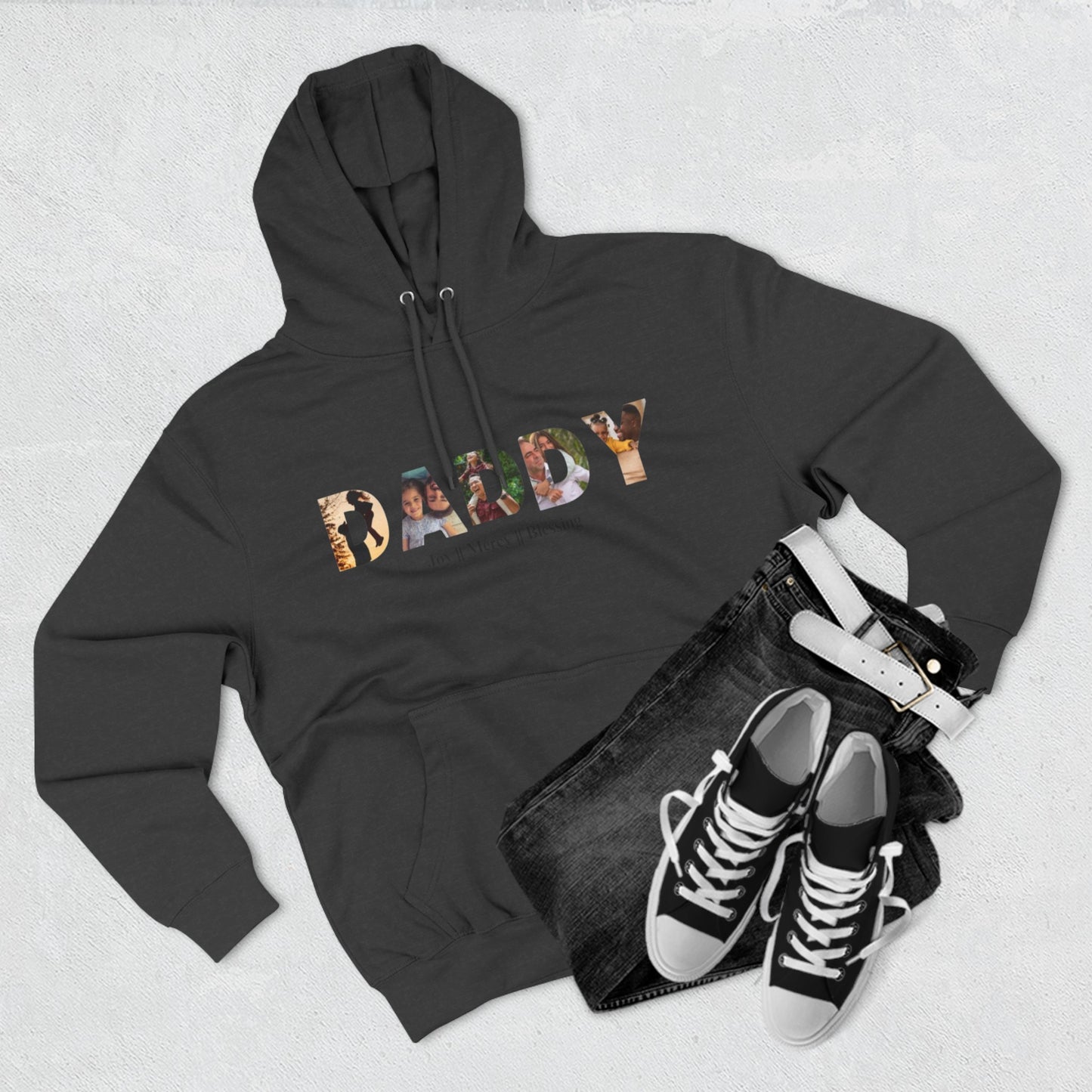 Three-Panel Fleece Hoodie Gift for Daddy And Grandpa Shirt, Father's Day Shirt, Gift For Daddy  And Grandpa Tee, Gift For Husband