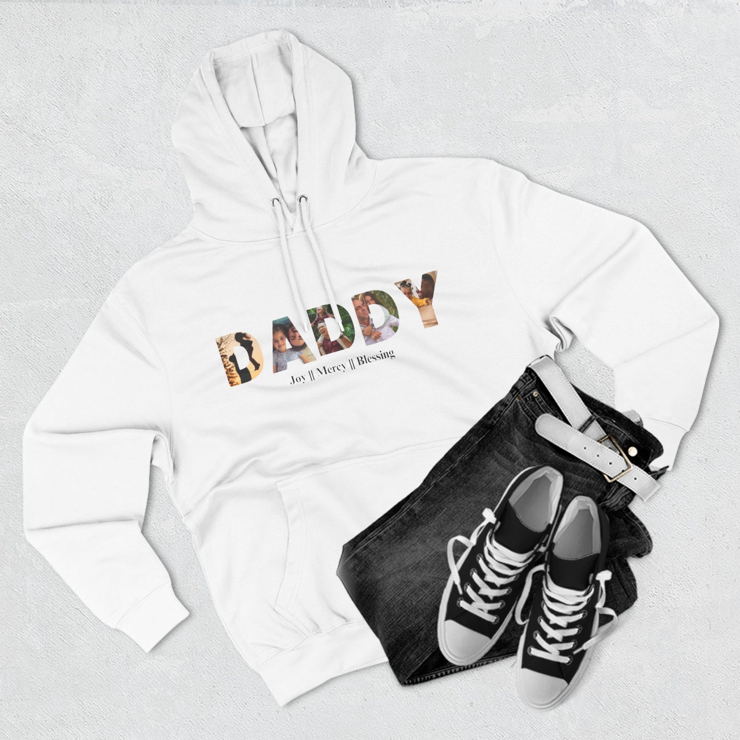 Three-Panel Fleece Hoodie Gift for Daddy And Grandpa Shirt, Father's Day Shirt, Gift For Daddy  And Grandpa Tee, Gift For Husband