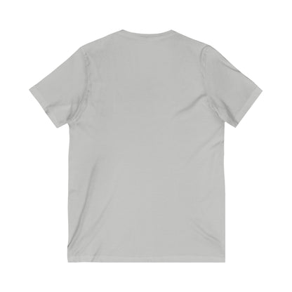 American Peace Hand  - Unisex JERSEY Short Sleeve V-Neck Tee | 4th of July Outfit | Patriotic Graphic Tee | Independence Day Unisex Jersey Short Sleeve V-Neck Tee | Let Peace Ring.