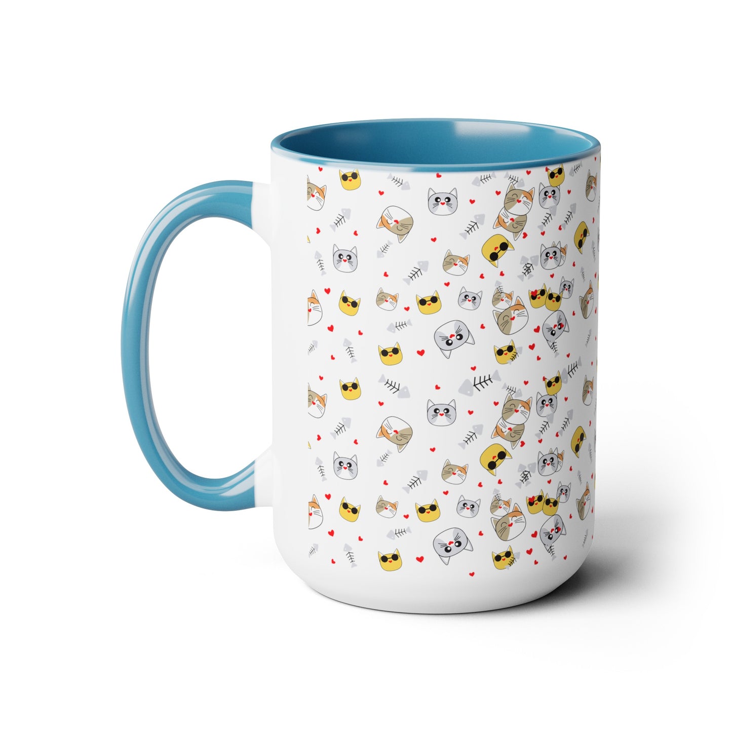 Two-Tone Coffee Mugs, 15oz