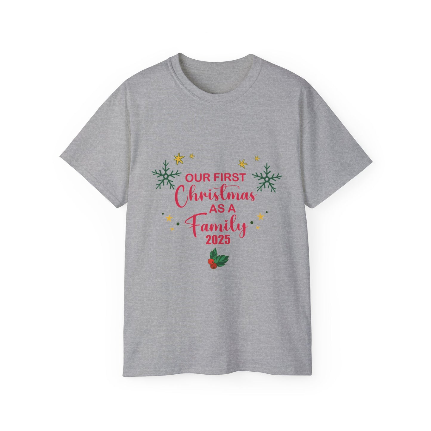 Family First Christmas 2025 WOMEN T-Shirt | GIFTS GIVING SEASON