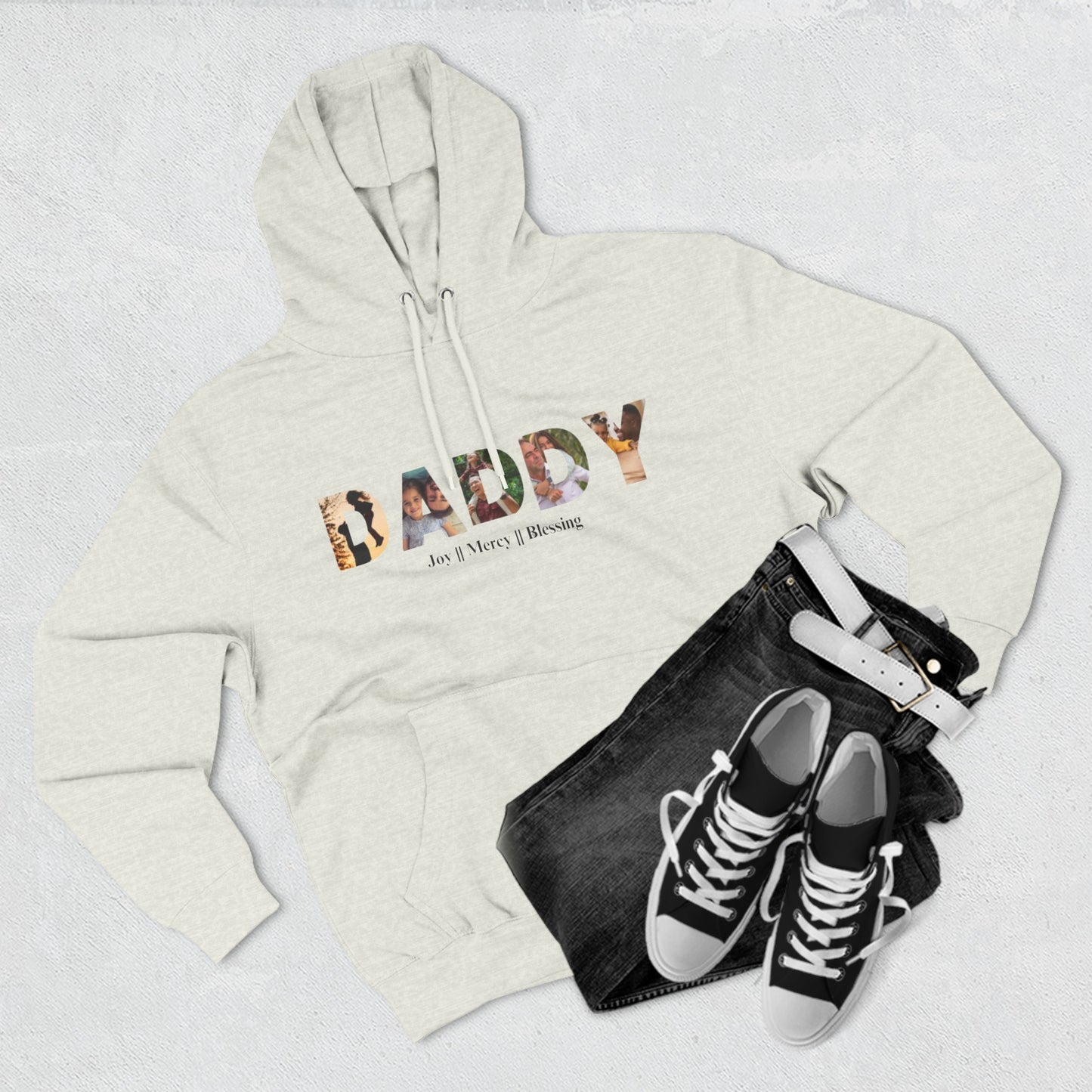 Three-Panel Fleece Hoodie Gift for Daddy And Grandpa Shirt, Father's Day Shirt, Gift For Daddy  And Grandpa Tee, Gift For Husband