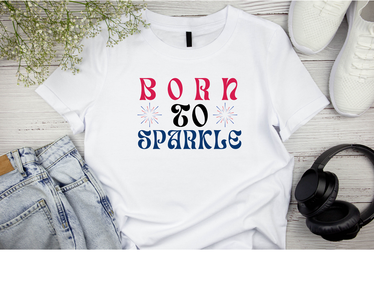 Born to Sparkle adidas® Unisex Sport T-shirt | 4th of July | Patriotic adidas® Unisex Sport T-shirt | American Proud Sport T- shirt | Comfort & Designer Sport T-shirt | Gift idea for Independence Day.