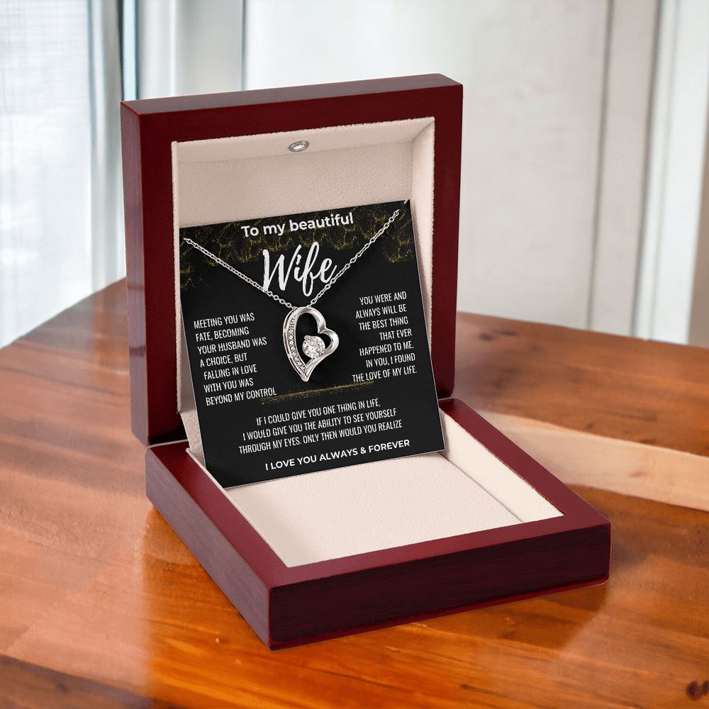 To my Beautiful Wife Gift | Wife Gift | Necklace for Wife, Gift Idea.