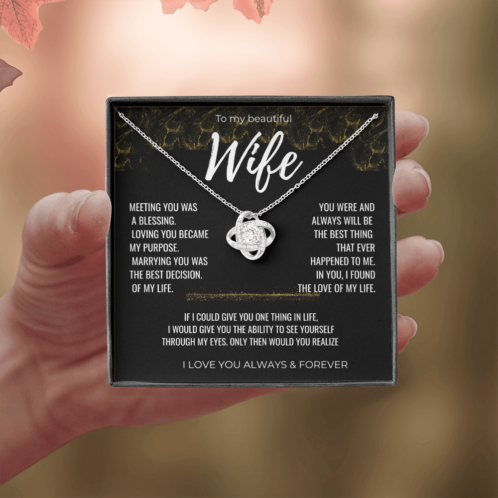 To my Beautiful Wife Gift | Wife Gift | Necklace for Wife, Gift Idea.