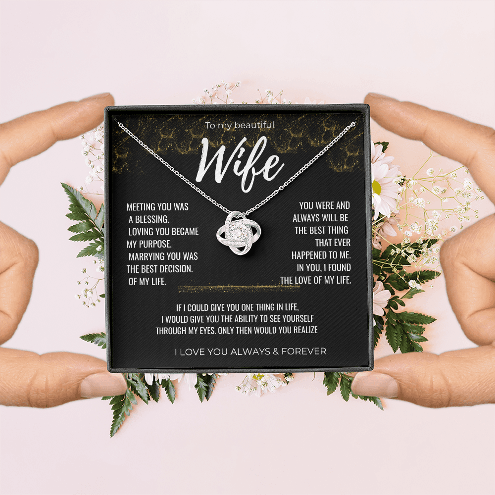 To my Beautiful Wife Gift | Wife Gift | Necklace for Wife, Gift Idea.